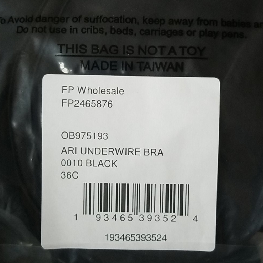 NWT Free People Ari Underwire Bra-color Black multiple sizes - Picture 9 of 13